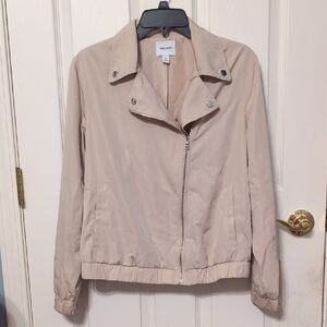 Nine West Women's Beige Zip-Up Jacket